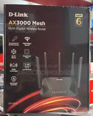 D-Link Ax3000 Mesh Multi- Gigabit Wireless Router Dir-X3010 Wifi6