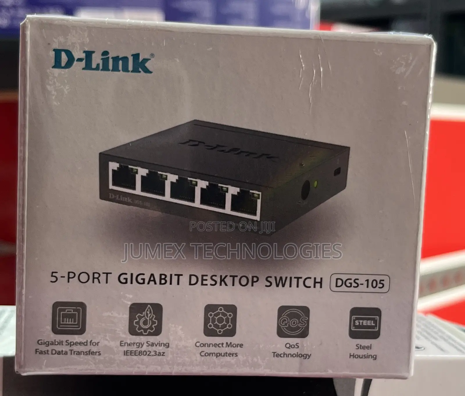 D-Link 5-Port Gigabit Desktop Switch DGS-105