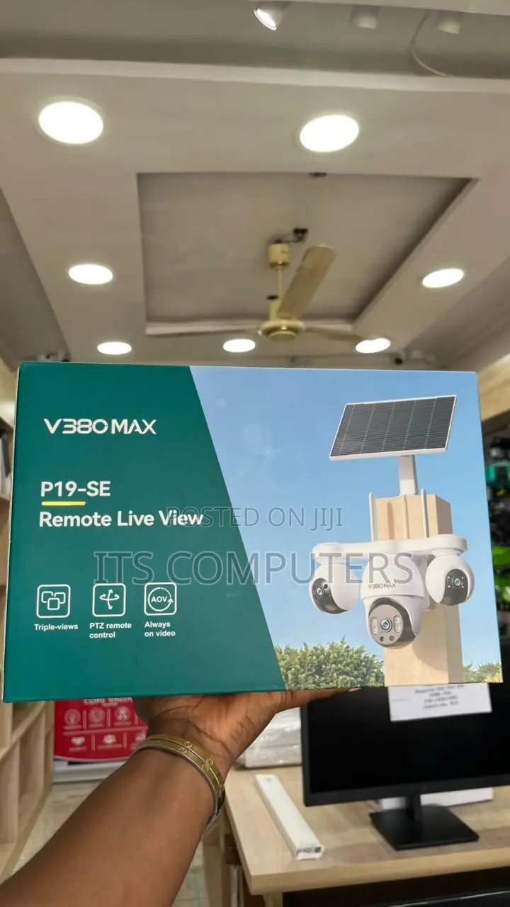 V380 Max P19SE 4G Triple Lens Solar Outdoor Camera