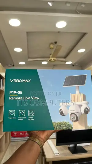V380 Max P19SE 4G Triple Lens Solar Outdoor Camera