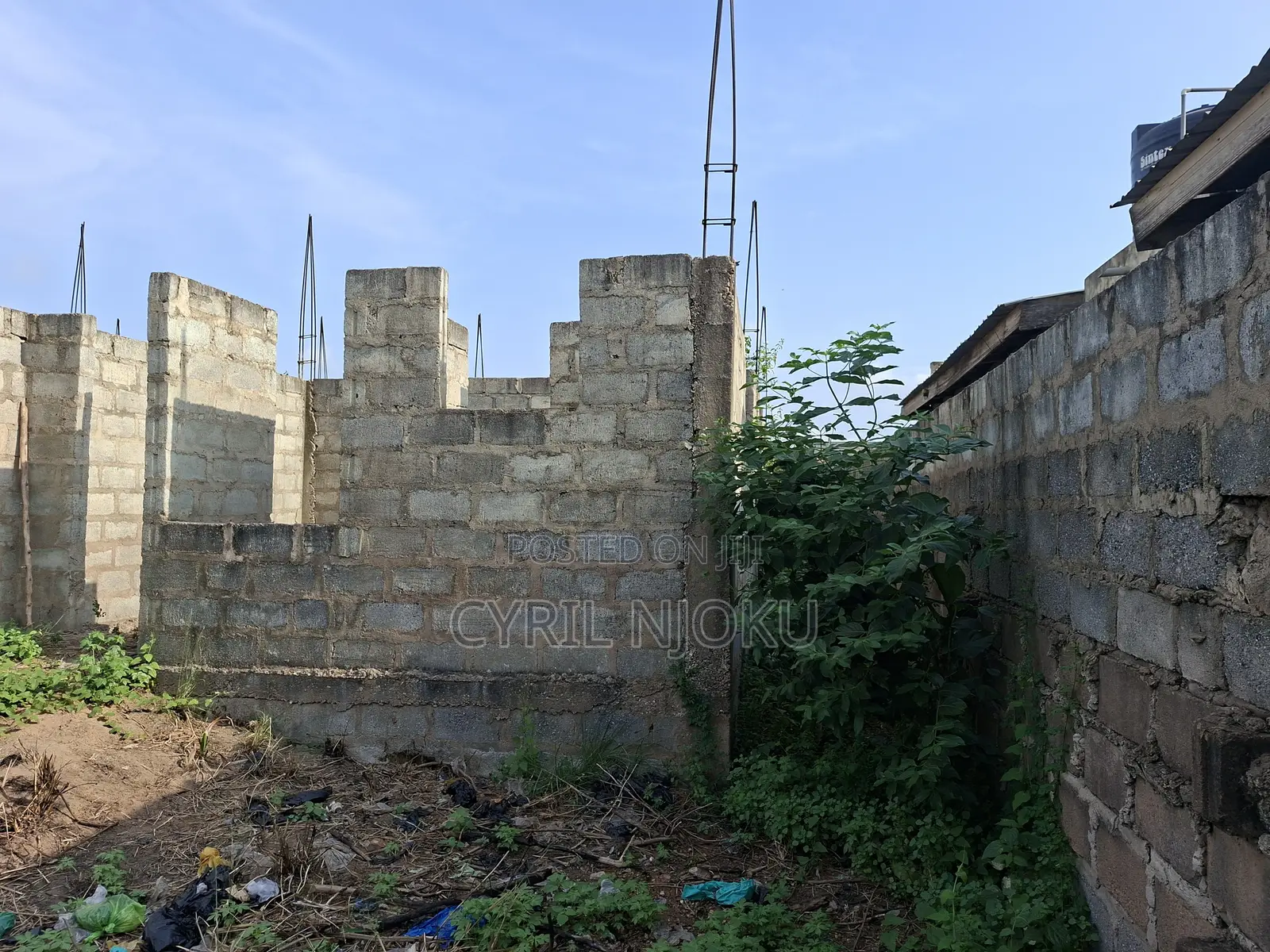 Titled Land With 3 Bedroom Uncompleted Storey for Sale in Madina