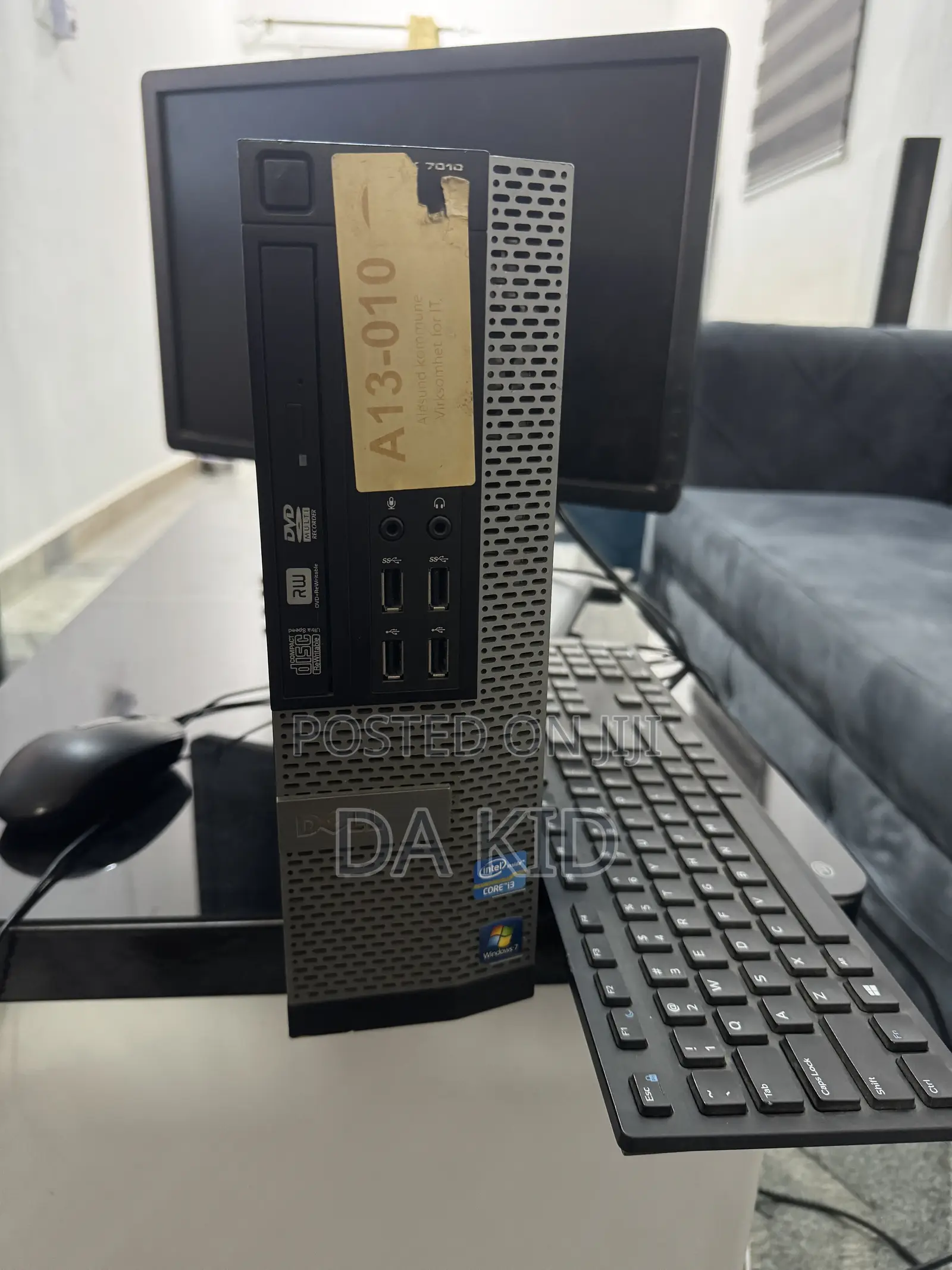 Desktop Computer Dell OptiPlex 7010 8GB Intel Core i3 HDD 500GB
