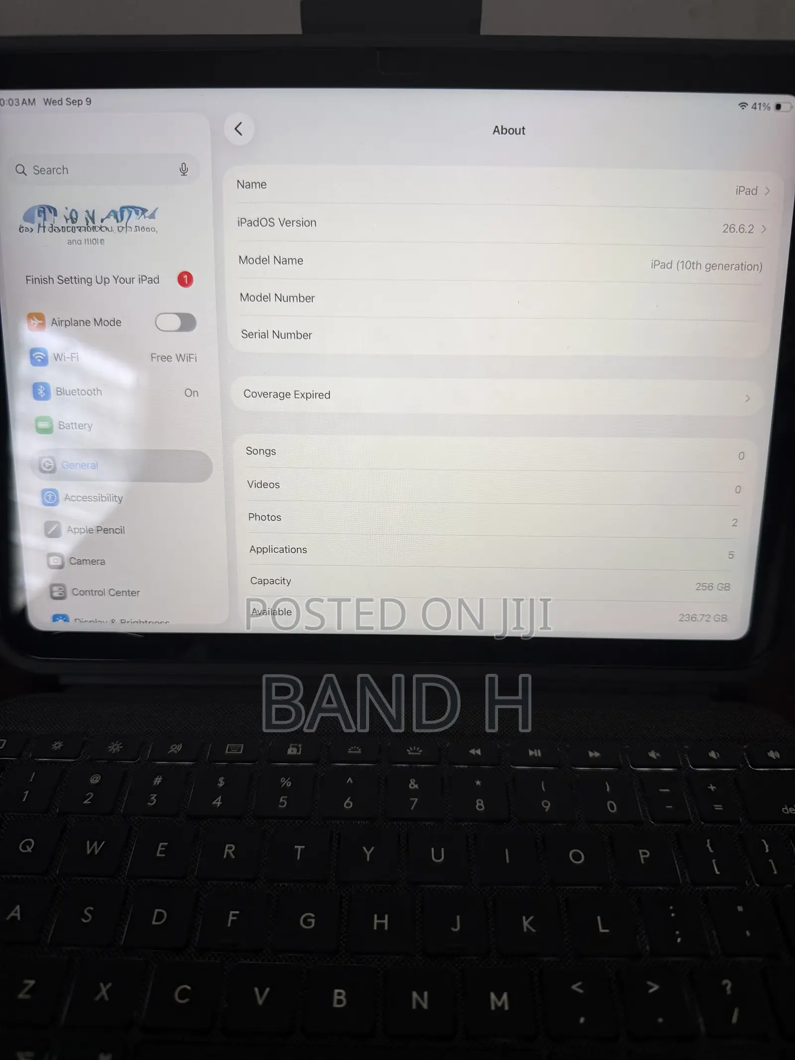 Apple iPad 10.2 (2020) Wi-Fi 256 GB Blue