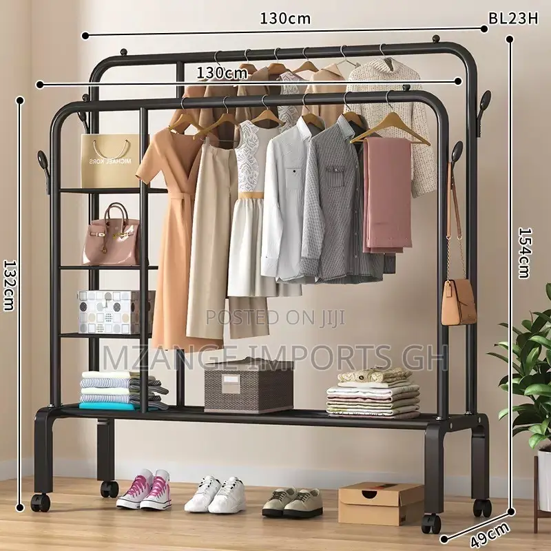 150cm Multipurpose Clothes Rack Organizer
