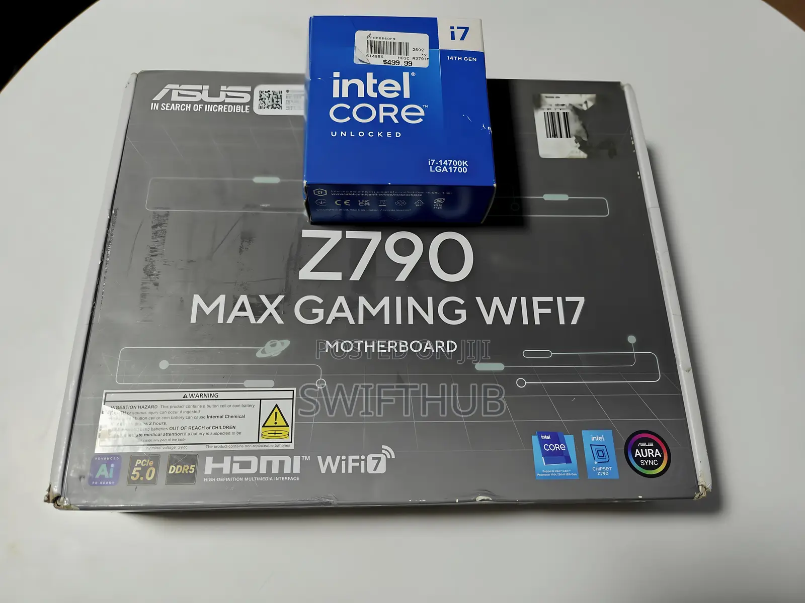14th Gen Intel Core I7- ASUS Z790 Max Gaming Wifi7 Motherboard