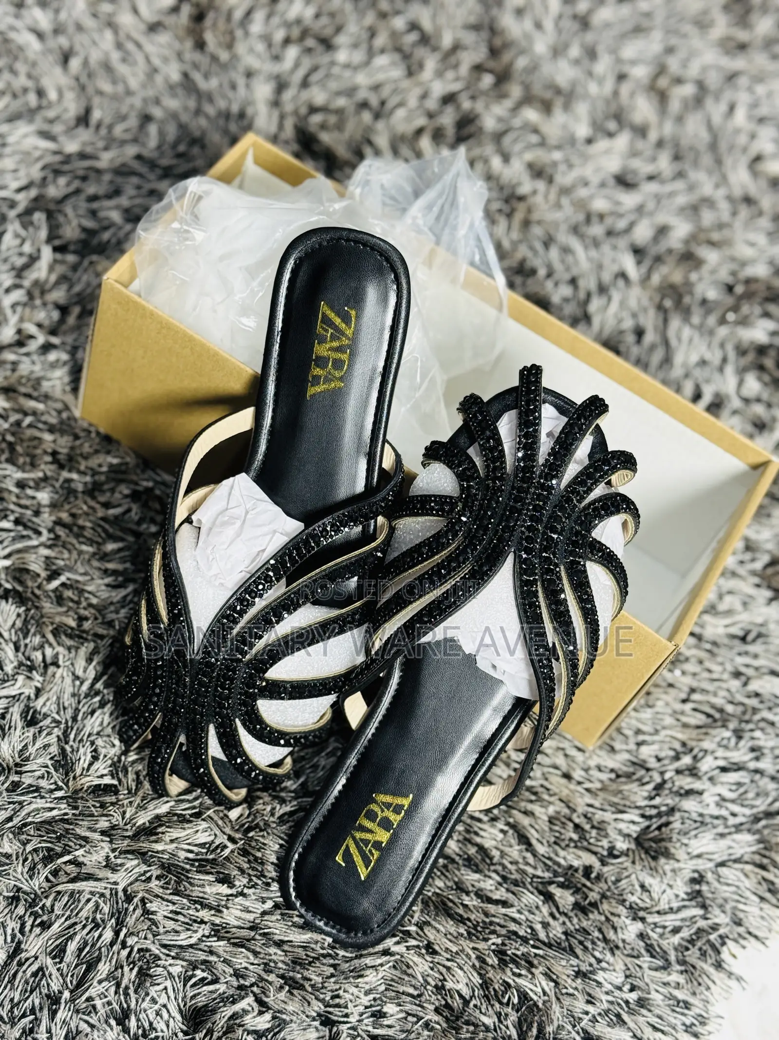 Zara Slippers _ Ladies Black Slippers