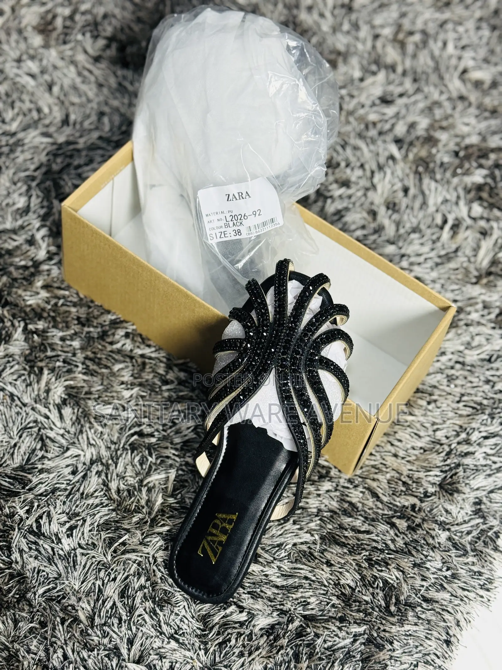 Zara Slippers _ Ladies Black Slippers