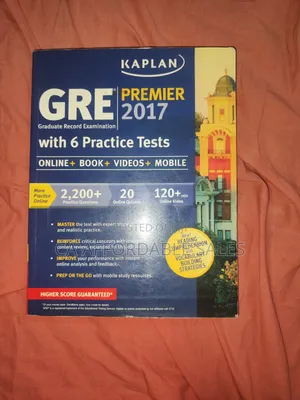 Kaplan GRE Premier 2017 With 6 Practice Tests (Book + Online + Videos)