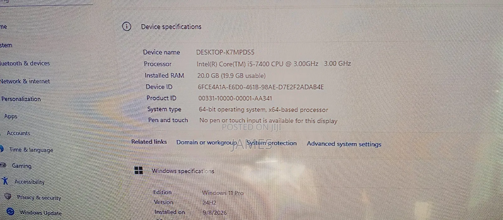 New Asus TUF Gaming FX10CP 20GB Intel Core i5 HDD+SSD 750GB