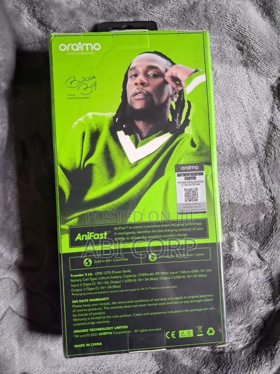 Oraimo Traveler 3 Lit Powerbank