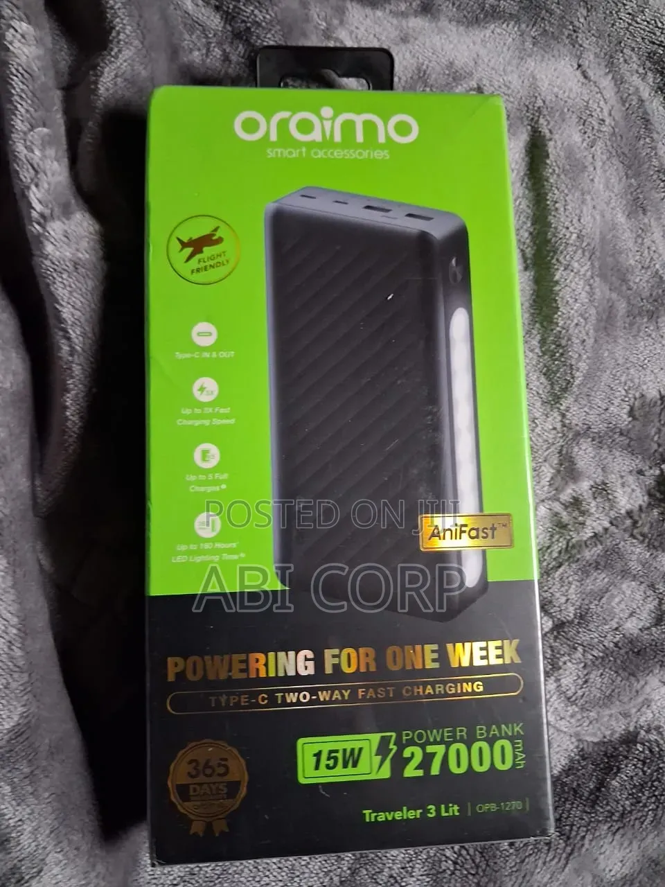 Oraimo Traveler 3 Lit Powerbank