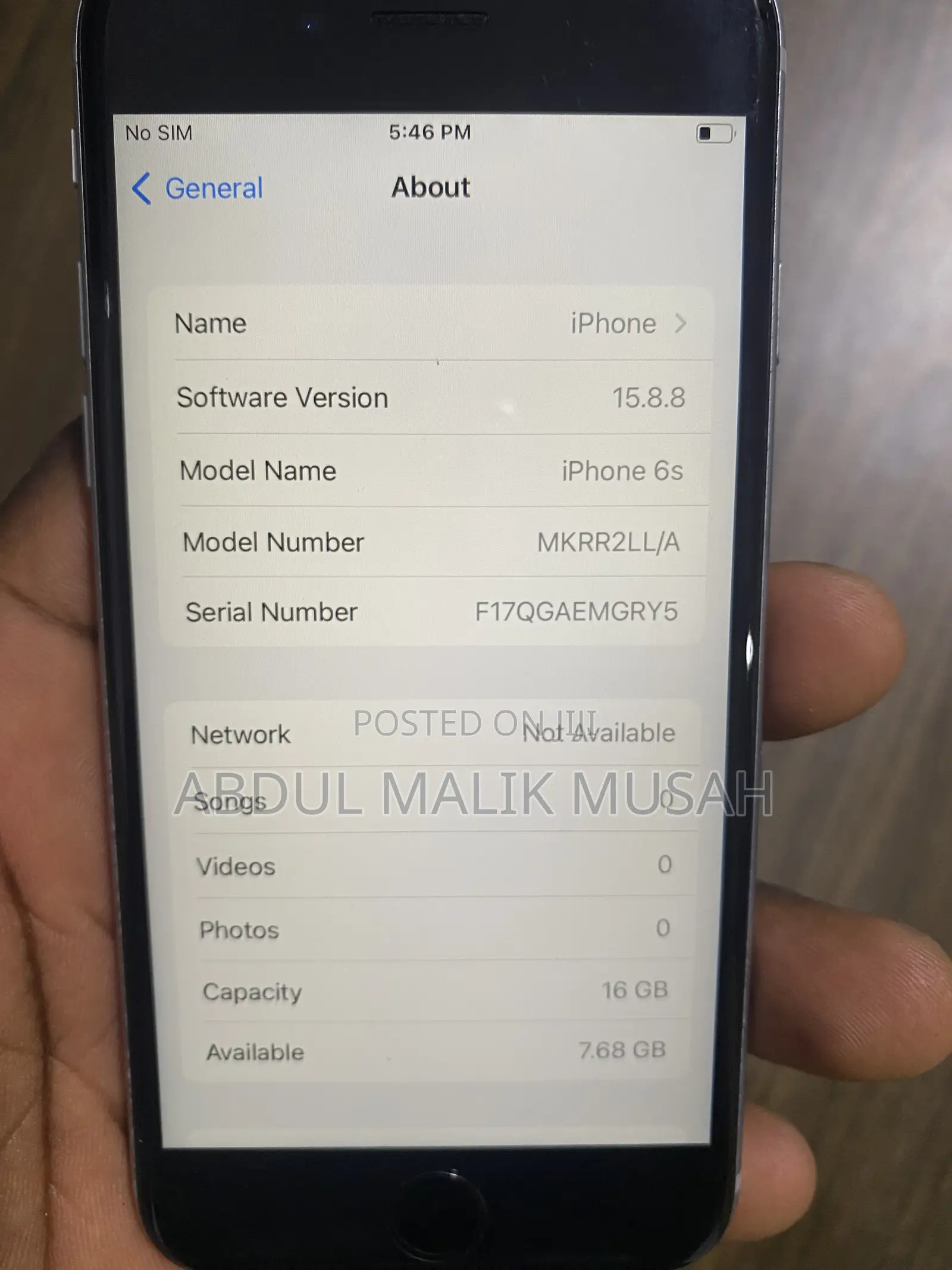 Apple iPhone 6s 16 GB Silver