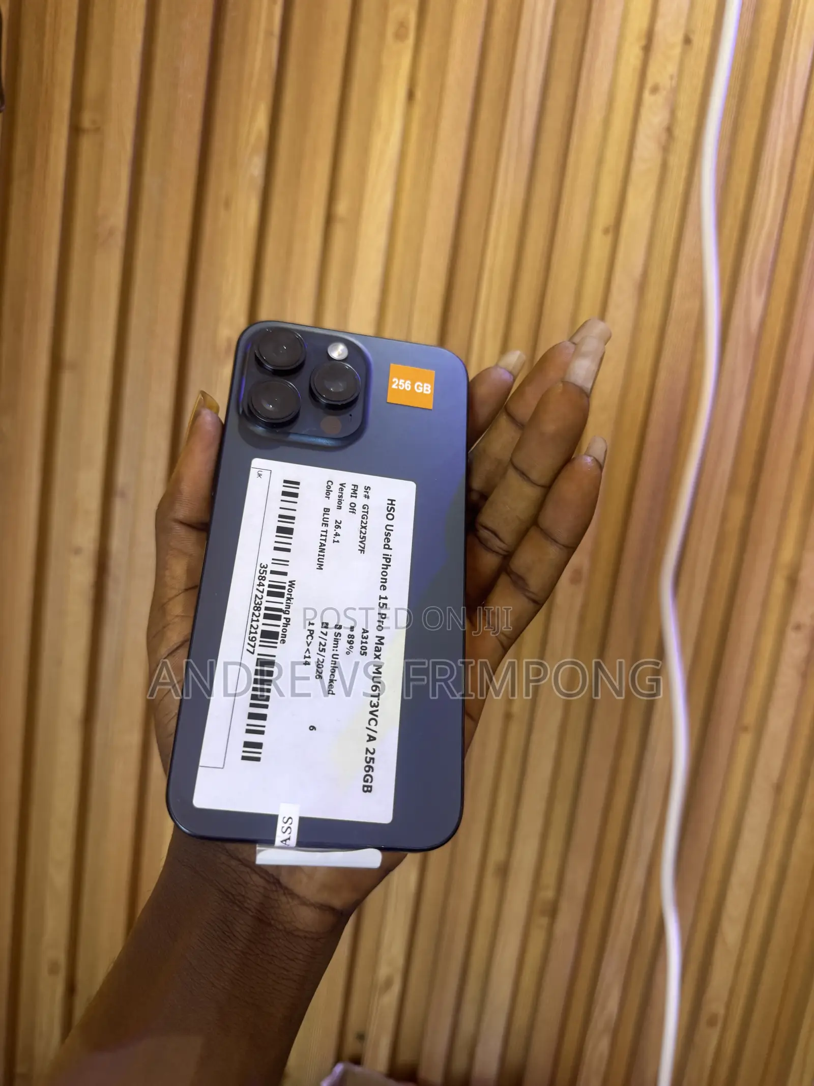 Apple iPhone 15 Pro Max 256 GB Black
