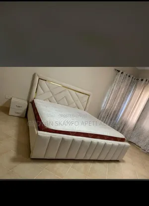Queen Size Bed Frame and Mattress and Side Drawer Available
