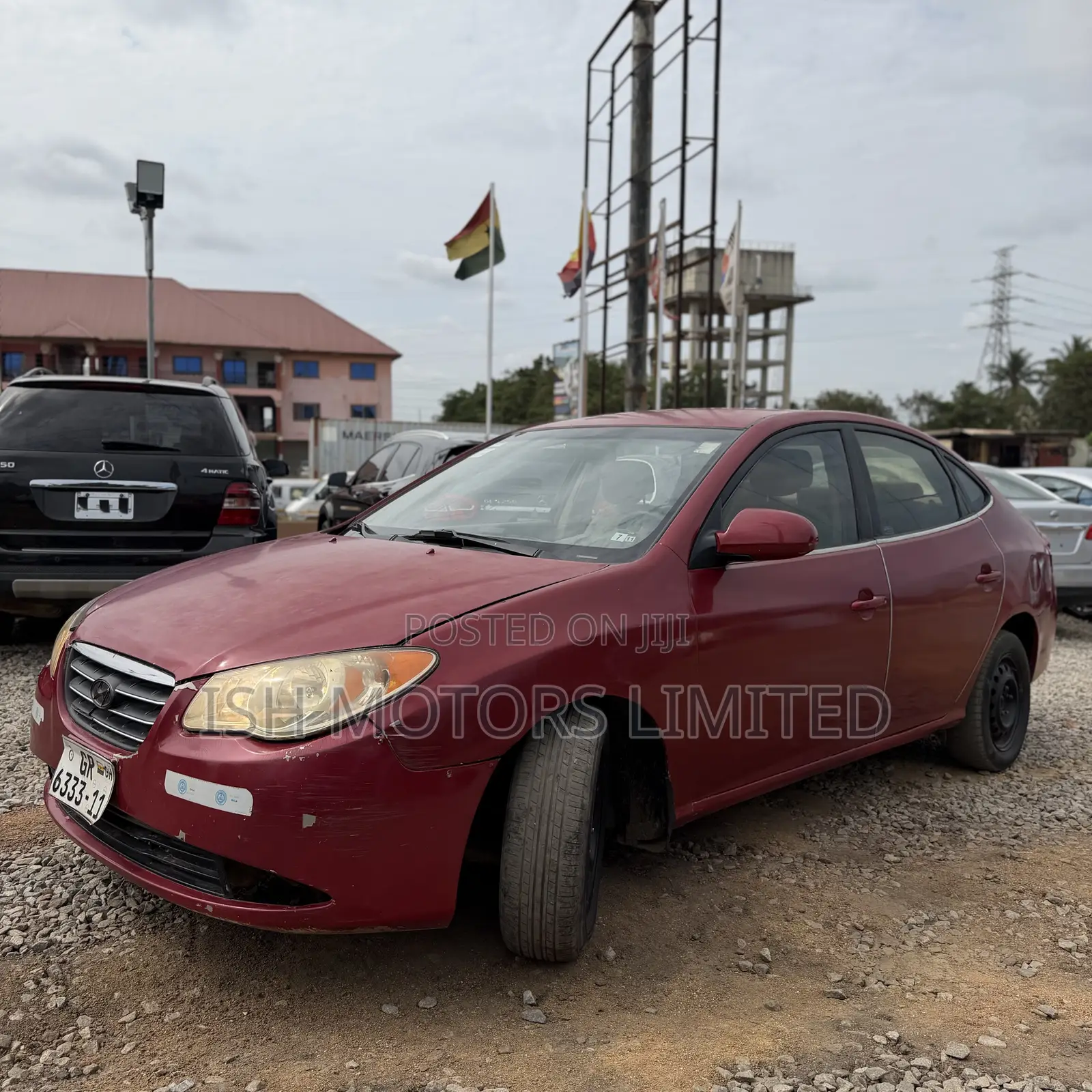 Hyundai Elantra Blue 2010 Red