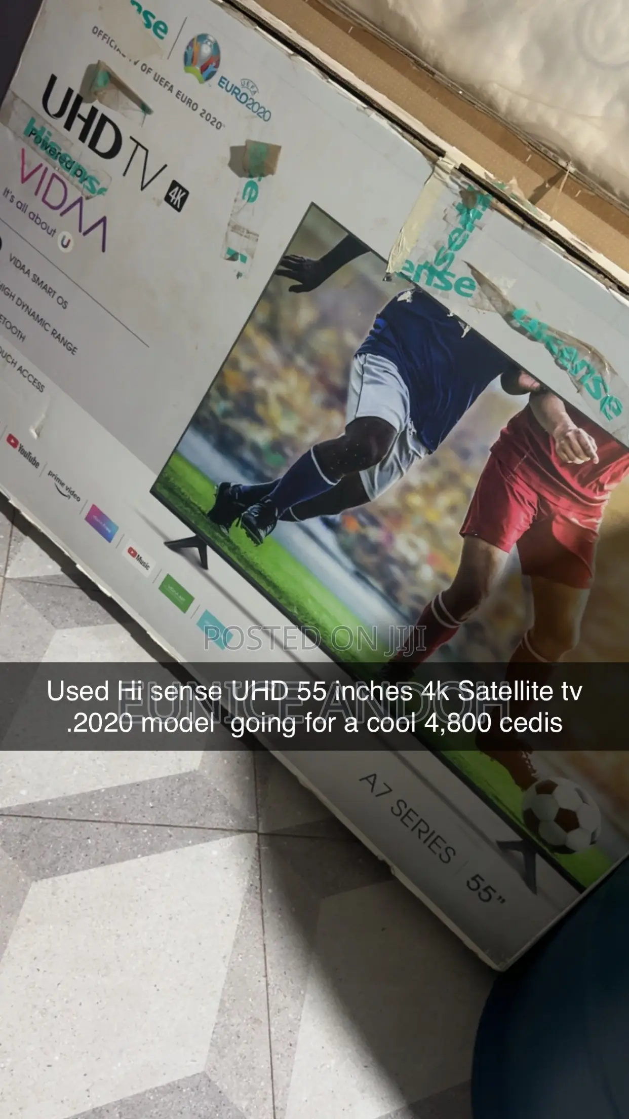 Used Hisense UHD Smart Satellite TV