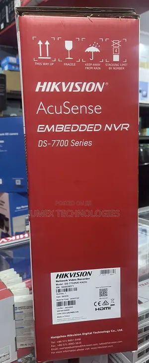 Hikvision 32ch Acusense Non Poe NVR 4hdd Ds-7732nxi-