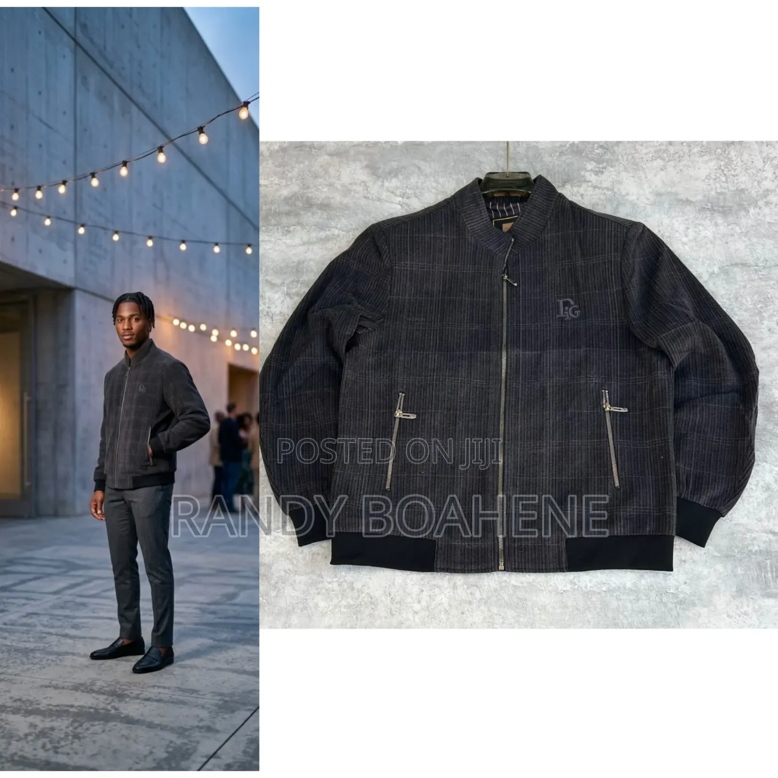Boulevard Suede Monogram Bomber