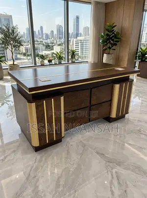 Boss Executive Brown Office Desk and Chair