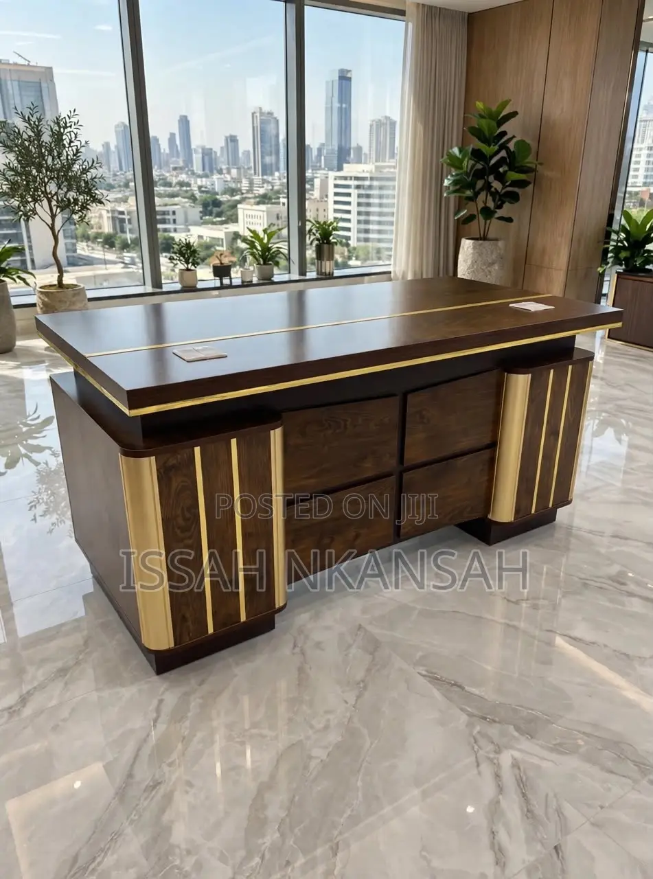 Boss Executive Brown Office Desk and Chair