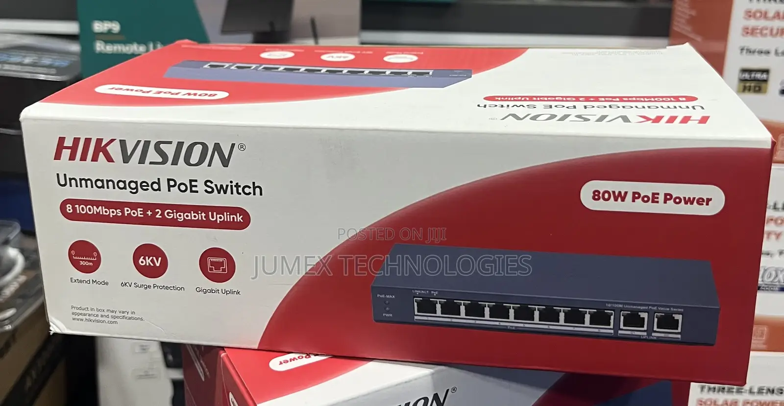 HIKVISION 8Port Unmanaged PoE + 2 Gigabit Uplink DS-3E0310P-E/M