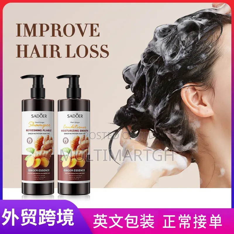 Sadôer Ginger Shampoo and Conditioner Set With Hair Serum