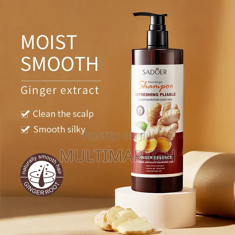 Sadôer Ginger Shampoo and Conditioner Set With Hair Serum