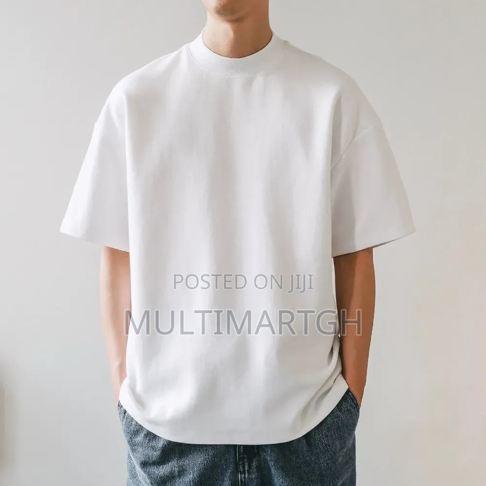 Men's Heavyweight 400g White Cotton T-Shirt