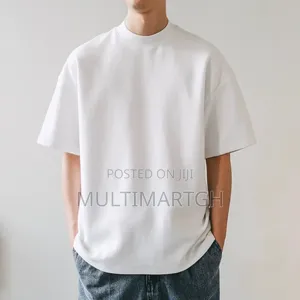 Men's Heavyweight 400g White Cotton T-Shirt
