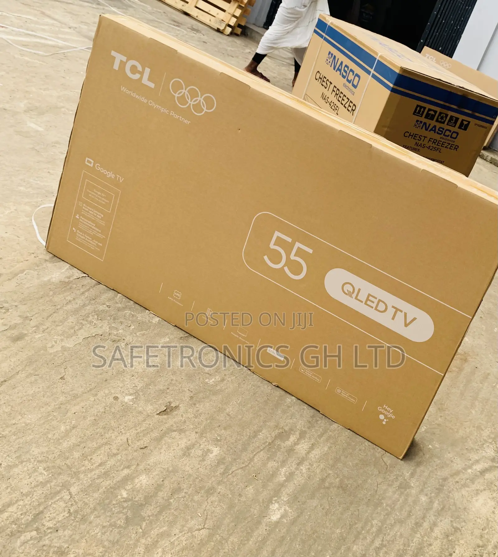 Sleek and Affordable TCL 55′′ QLED Smart Google TV 55C645