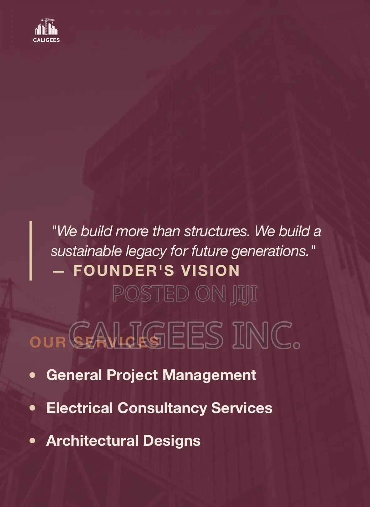 Bills of Quanties for General Construction Services