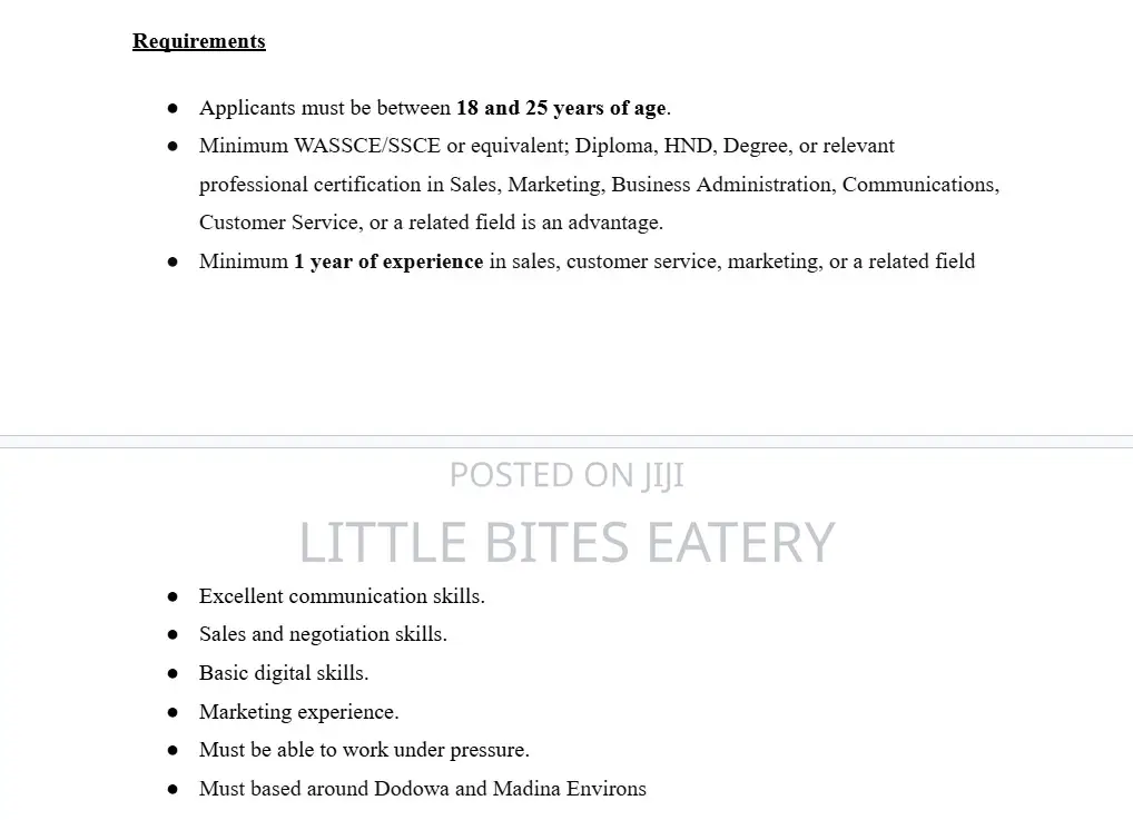 Sales Officer