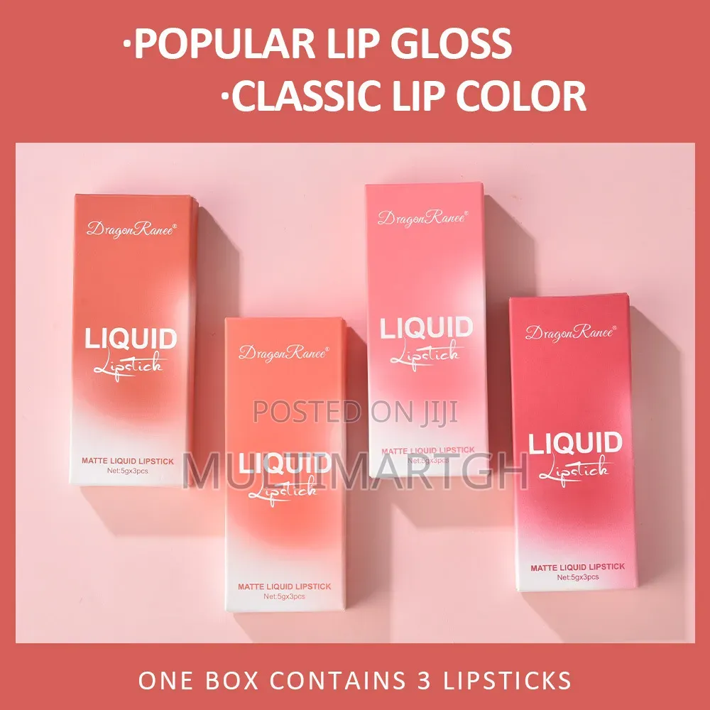 Ladies 3-Piece Dragon Ranee Matte Liquid Lipstick