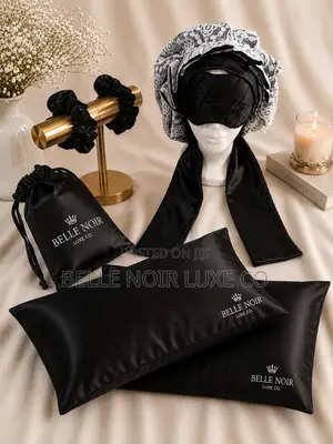 Belle Noir Luxe Chantilly Sleep Haircare Set
