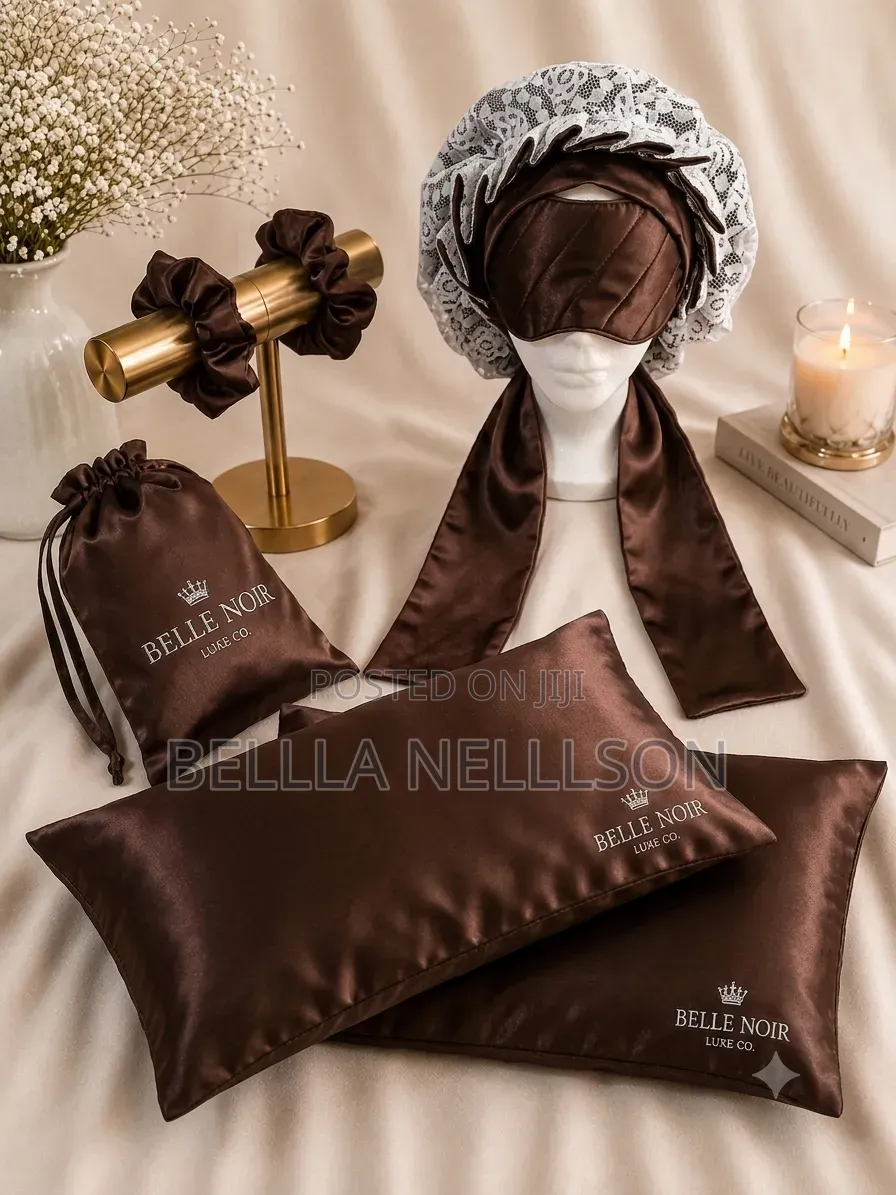 Belle Noir Luxe Chantilly Sleep Haircare Set