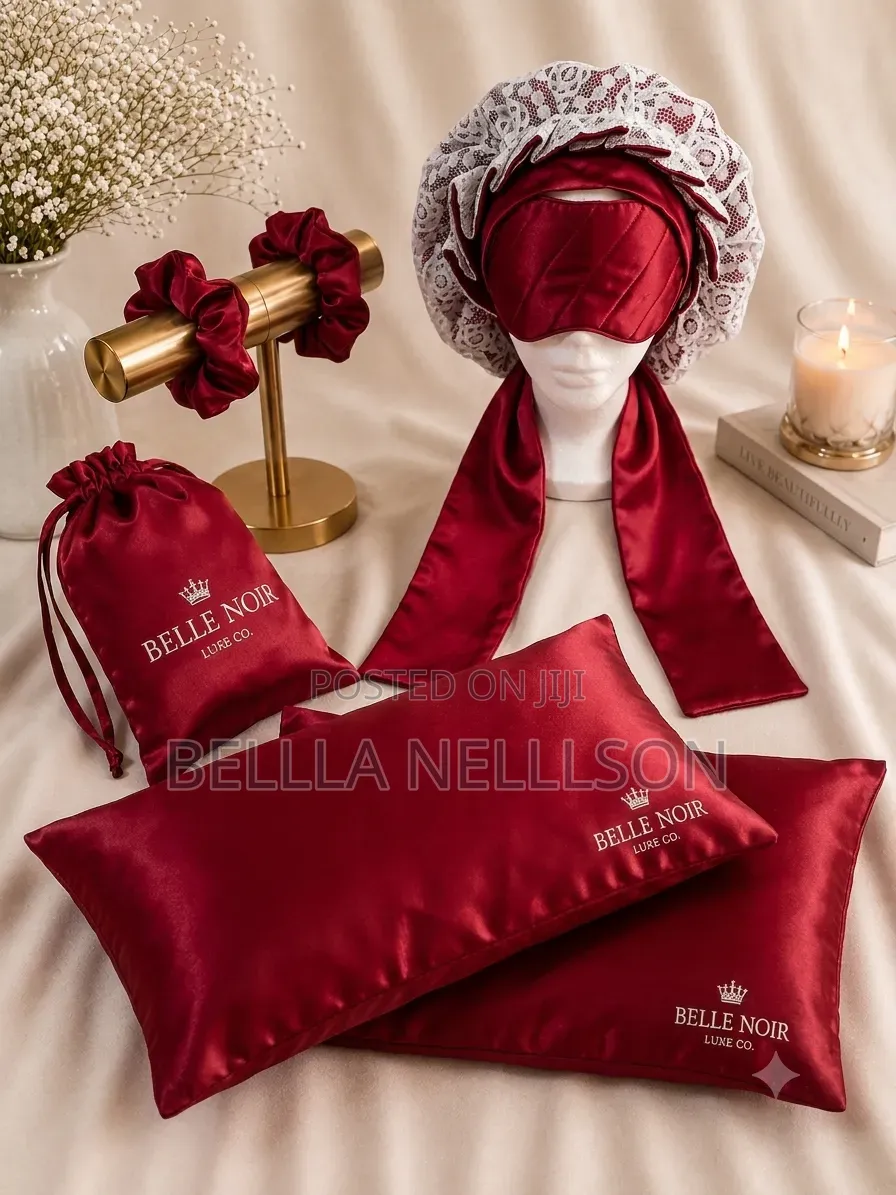 Belle Noir Luxe Chantilly Sleep Haircare Set