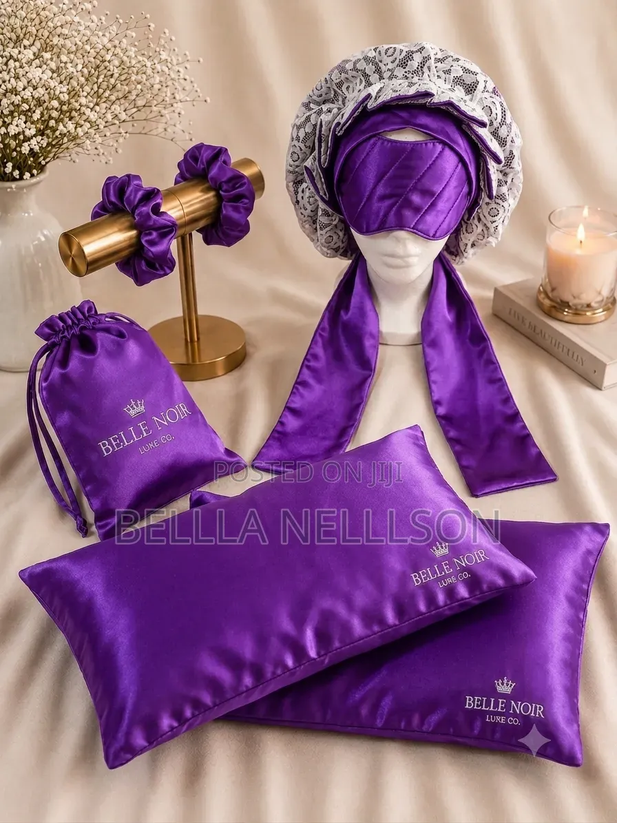 Belle Noir Luxe Chantilly Sleep Haircare Set