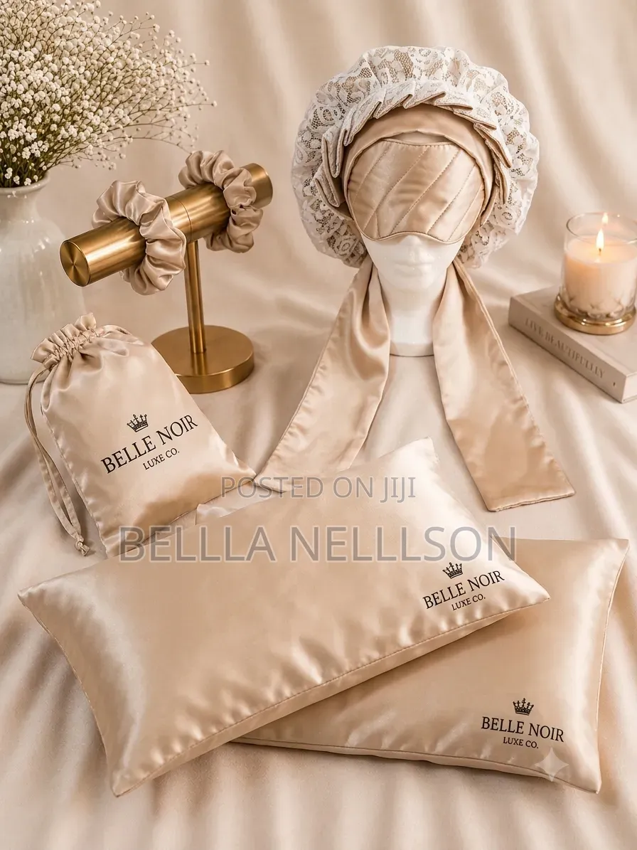 Belle Noir Luxe Chantilly Sleep Haircare Set
