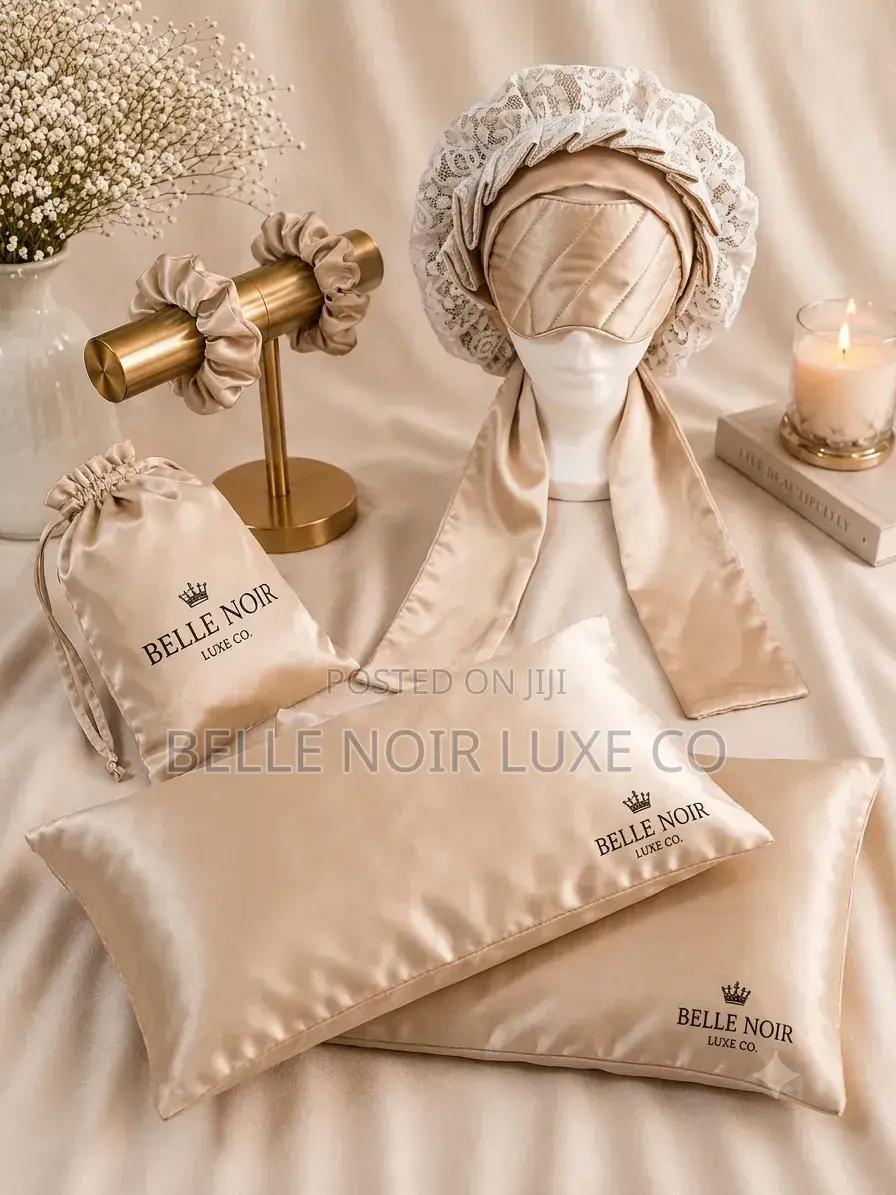 Belle Noir Luxe Chantilly Sleep Haircare Set