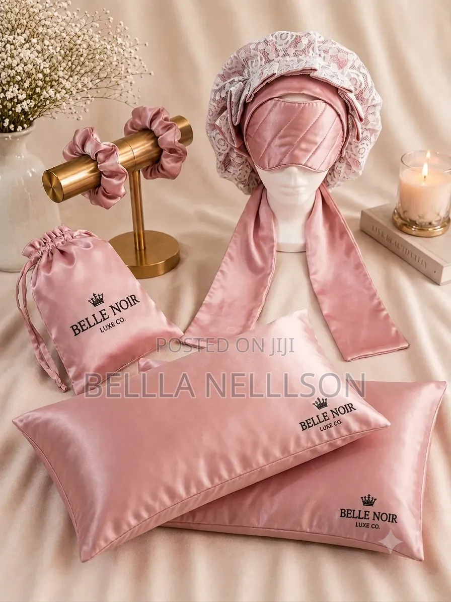 Belle Noir Luxe Chantilly Sleep Haircare Set