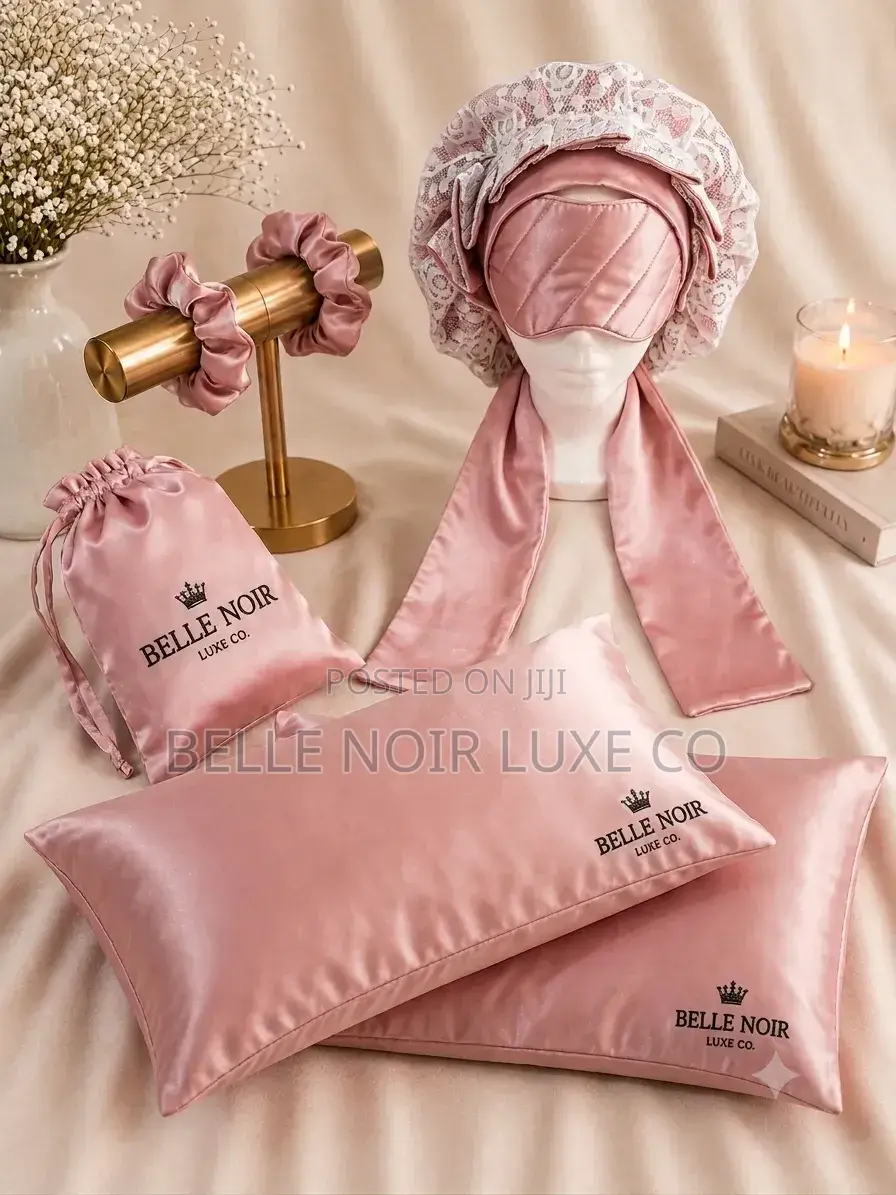 Belle Noir Luxe Chantilly Sleep Haircare Set