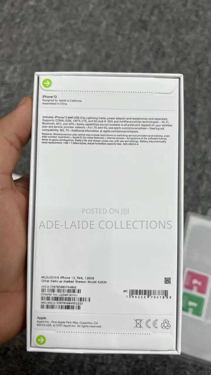 New Apple iPhone 13 128 GB Pink