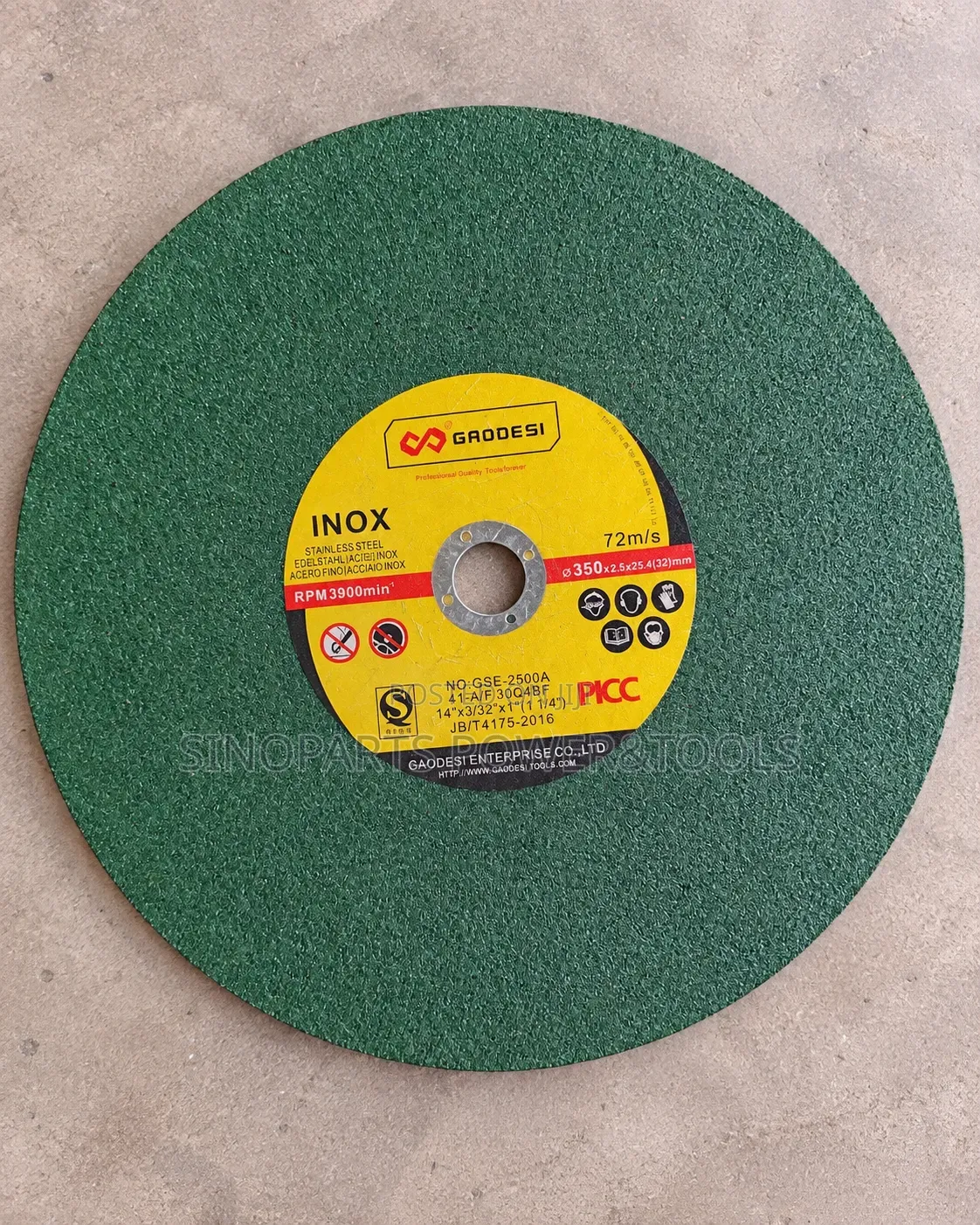 GAODESI 14 Inch INOX Cutting Disc 350mm for Stainless Steel