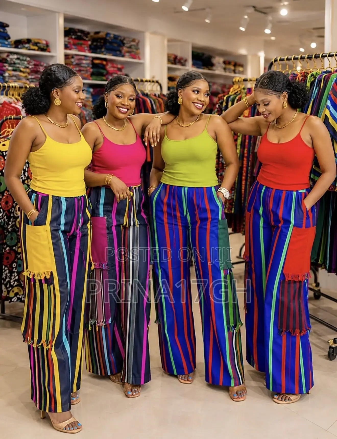 Ankara Aso-Oke Cargo Pants