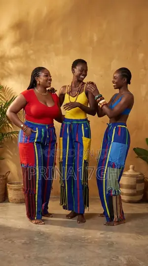Ankara Aso-Oke Cargo Pants