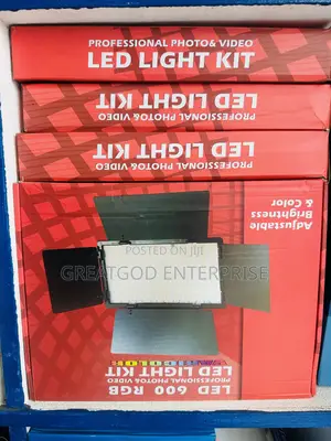 Pro LED 600 Professional Photo Video Light Kit