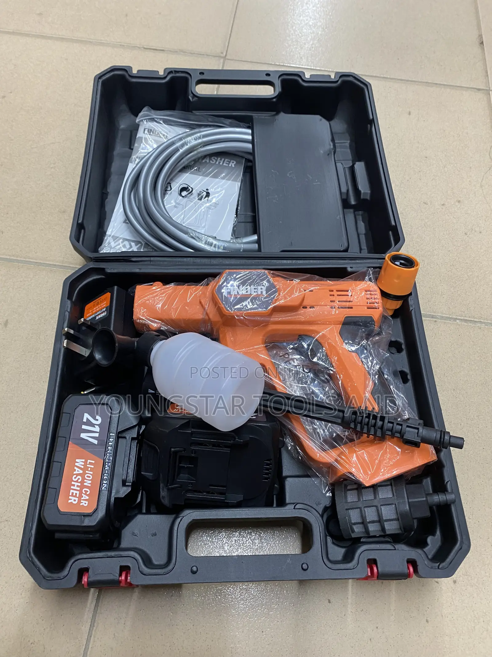 Finder 21V Cordless Portable Car Pressure Washer