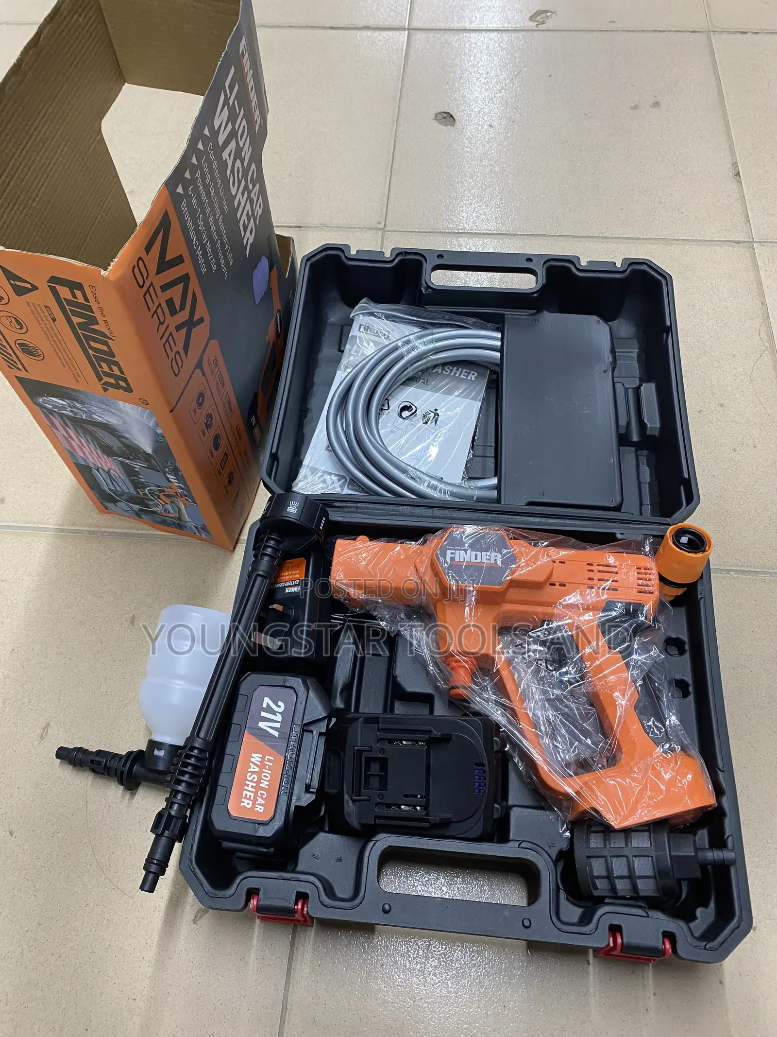 Finder 21V Cordless Portable Car Pressure Washer