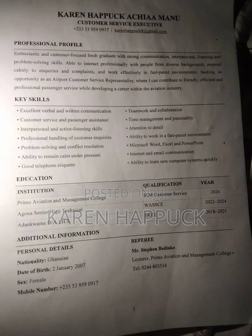 Advertising Marketing CV