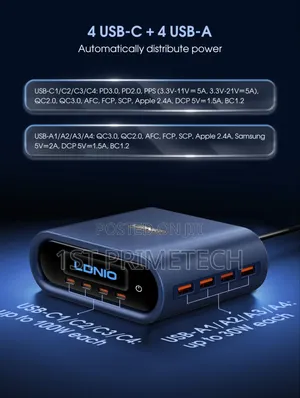 LDNIO 8 Port 100W Desktop Charger